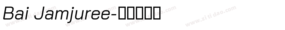 Bai Jamjuree字体转换